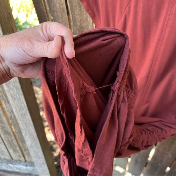 Athleta Apres Ruched Cap Sleeve Dress Sz M - Picture 9 of 11